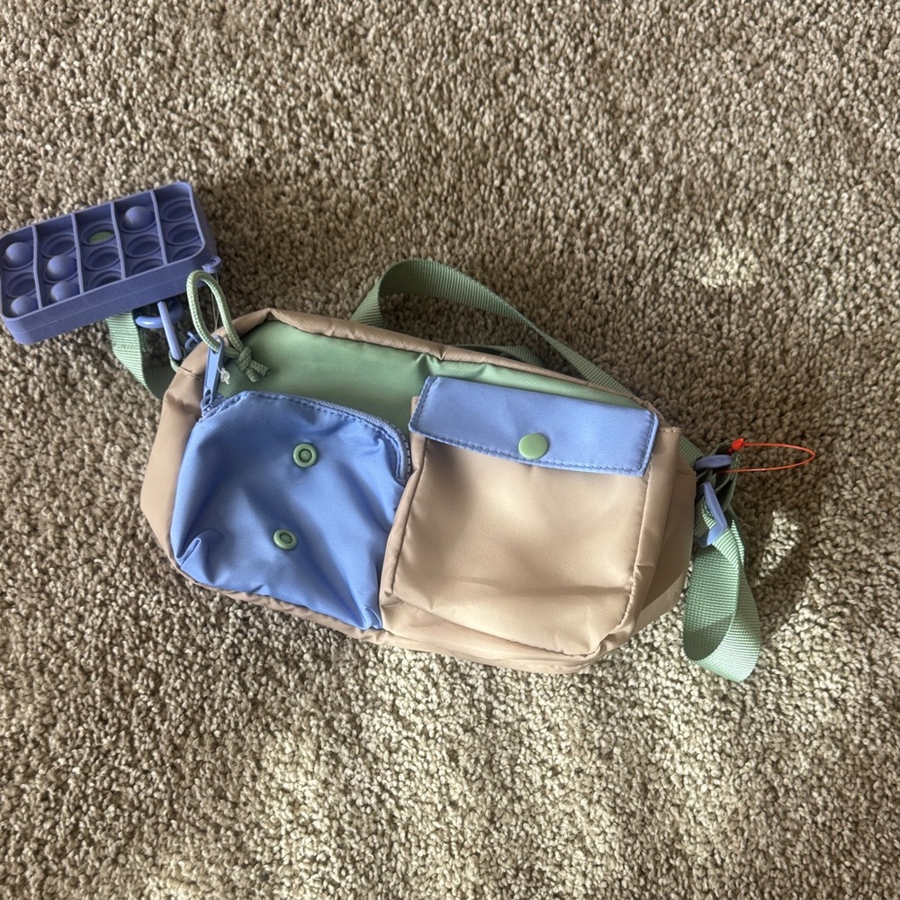 Target Kids Bag with Blue and Tan Accents